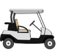 Clip art of a golf cart